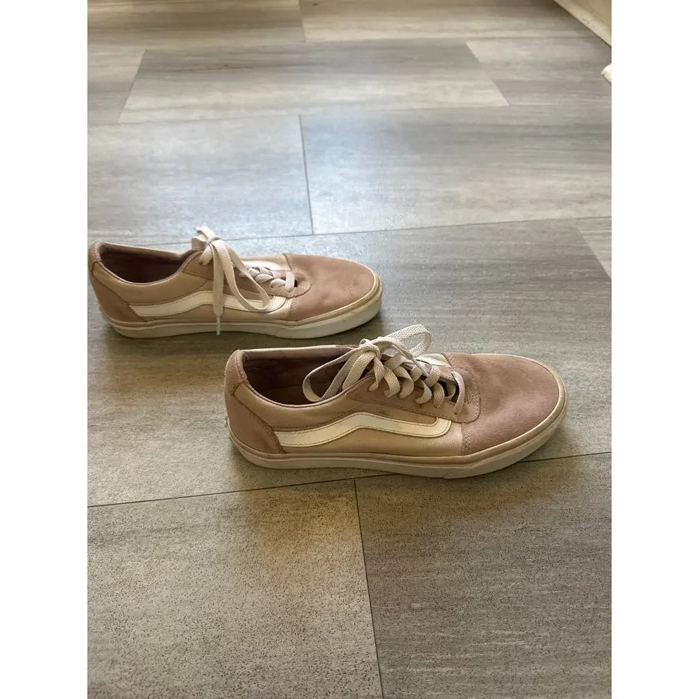 Vans Womens Off The Wall 500714 Light Pink Casual Shoes Sneakers Size 8